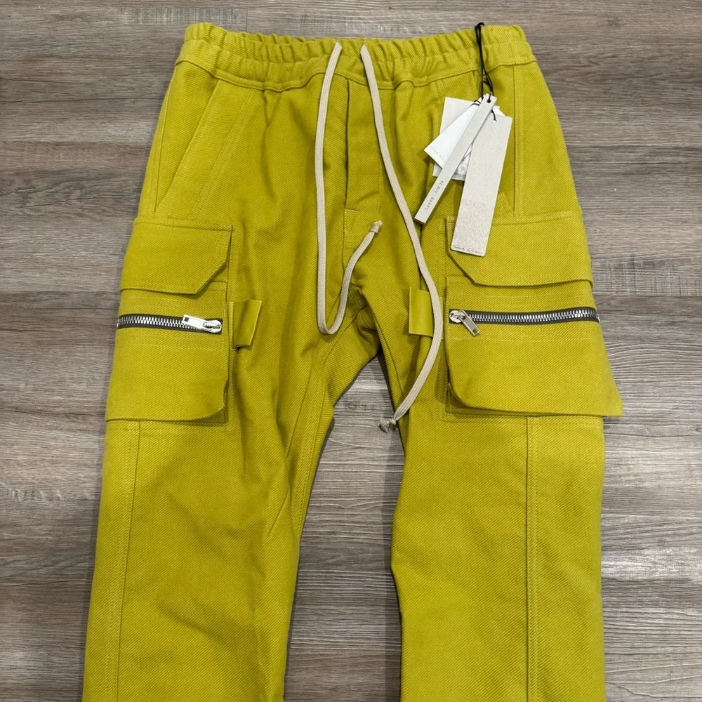 Rick Owens Mastodon Cargo Pants in Acid - Picture 5 of 13